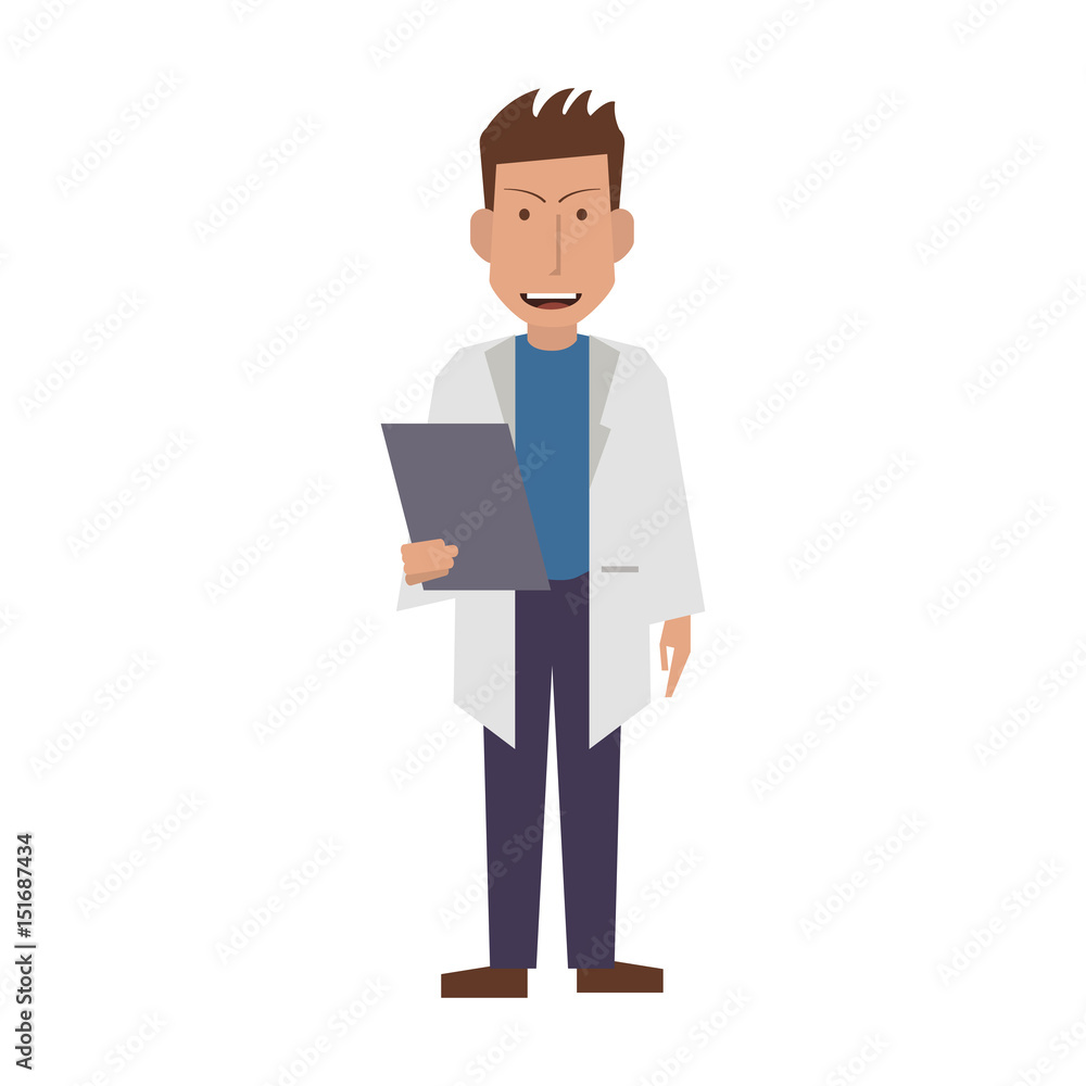 male medical doctor icon image vector illustration design 