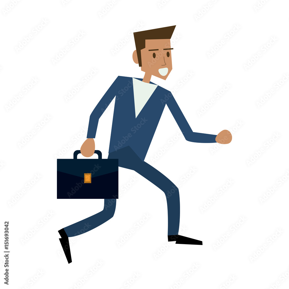 running young businessman icon image vector illustration design running young businessman icon image vector illustration design