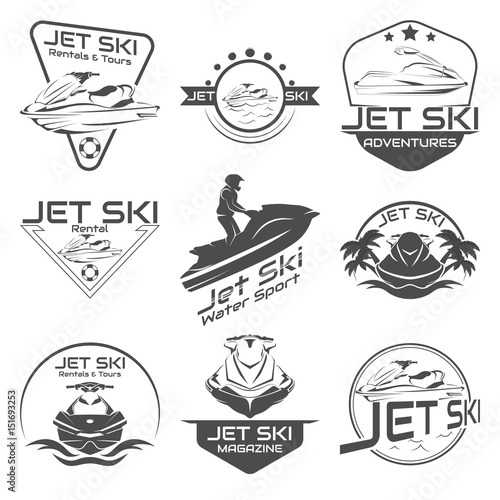 Set Logo jet ski, scooter