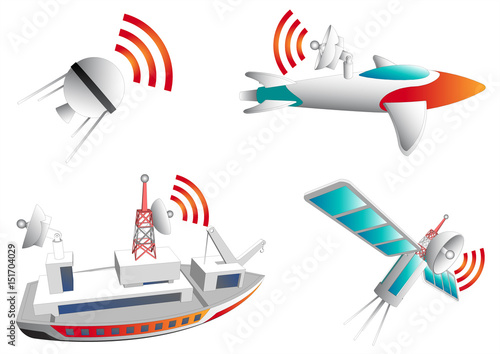 Global Observing System,Vector icons