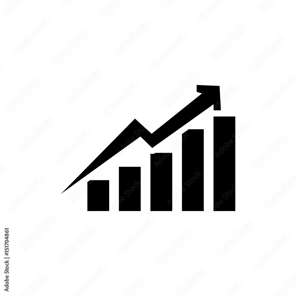Statistics growing graphic icon vector illustration graphic design Statistics growing graphic icon vector illustration graphic design