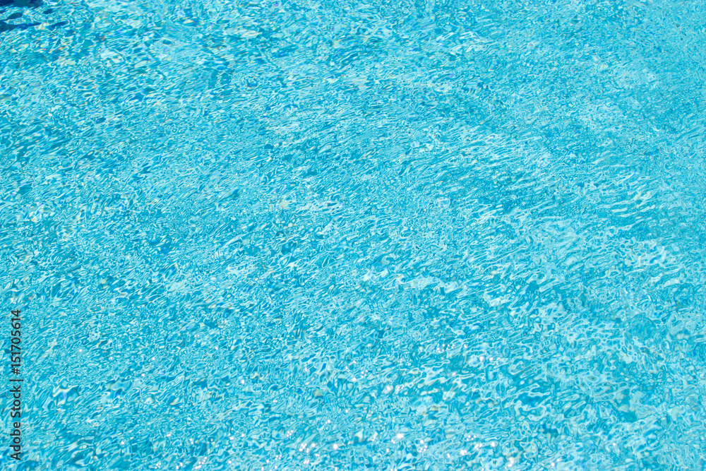 Waving, blue water surface