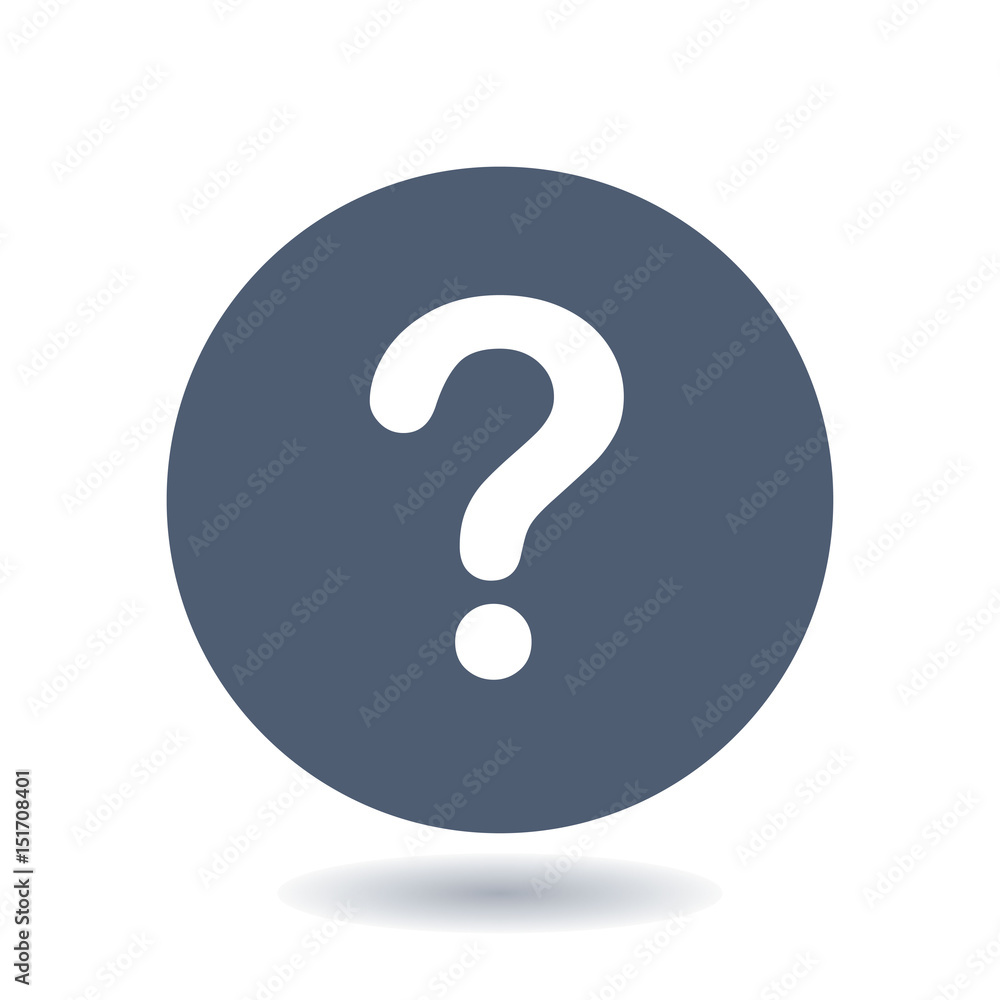 Question mark sign icon. Help symbol. FAQ sign. Flat design style. Question mark sign icon. Help symbol. FAQ sign. Flat design style.