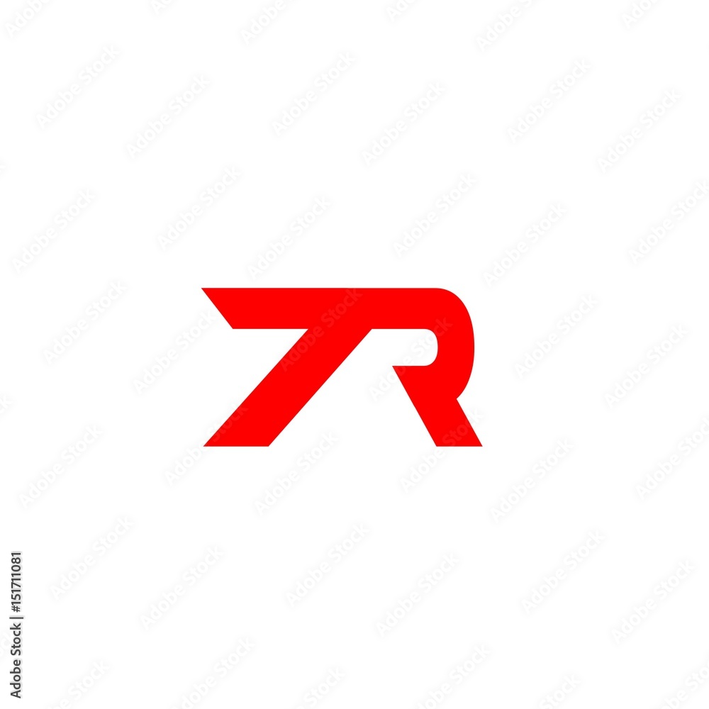 number 7R logo vector Stock Vector | Adobe Stock