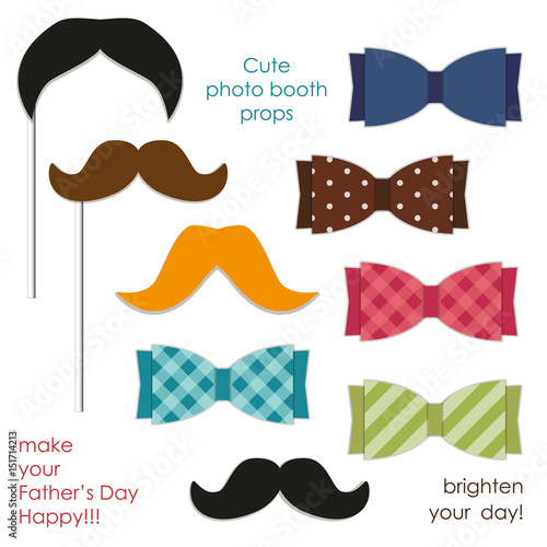 Cute photo booth props to make your Father's Day really happy