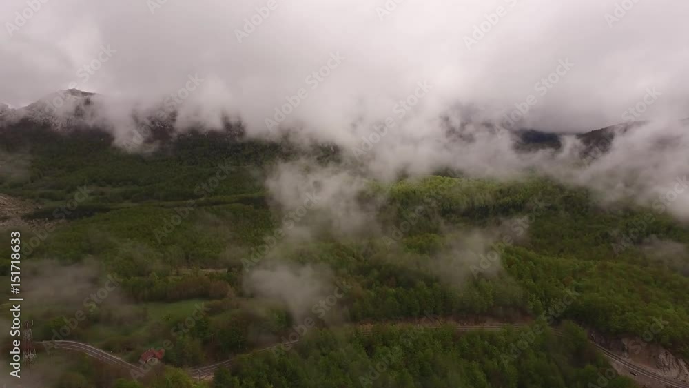 Flying in misty mountains Flying in misty mountains