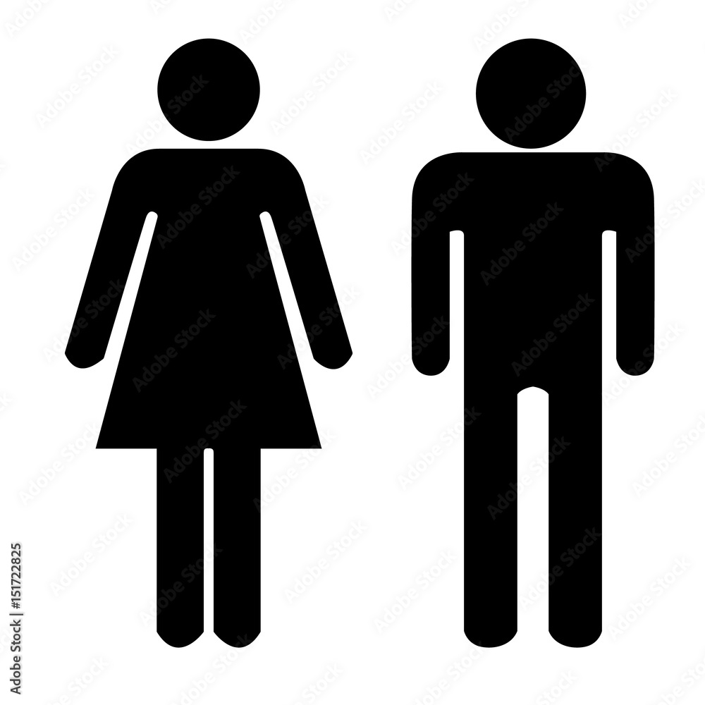 Man and Woman icon. Man and Woman icon.