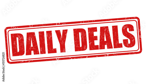 Daily deals sign or stamp