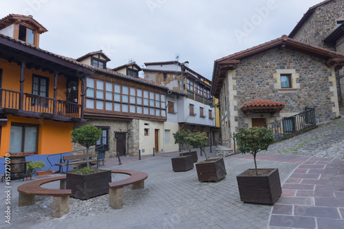 The village of potes in cantabria  spain