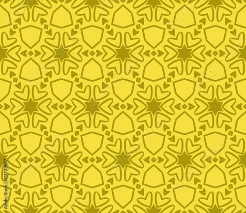 Decorative floral ornament. seamless pattern. vector illustration. for interior design, wallpaper, invitation