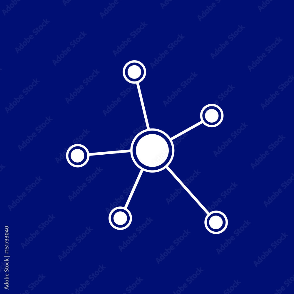 Social network single icon. Global technology. The network of social connections in the business. Social network single icon. Global technology. The network of social connections in the business.