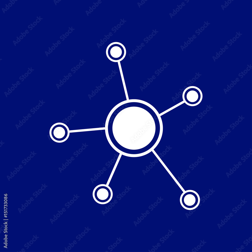 Social network single icon. Global technology. The network of social connections in the business. Social network single icon. Global technology. The network of social connections in the business.