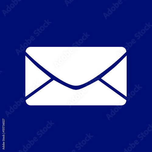 Flat  icon of letter.Mail icon. Vector symbol. 