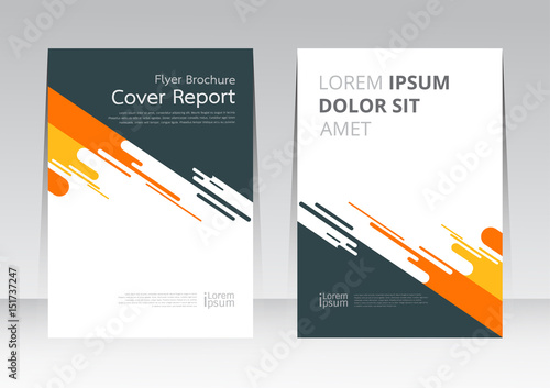 Vector abstract design cover report layout brochure poster template.