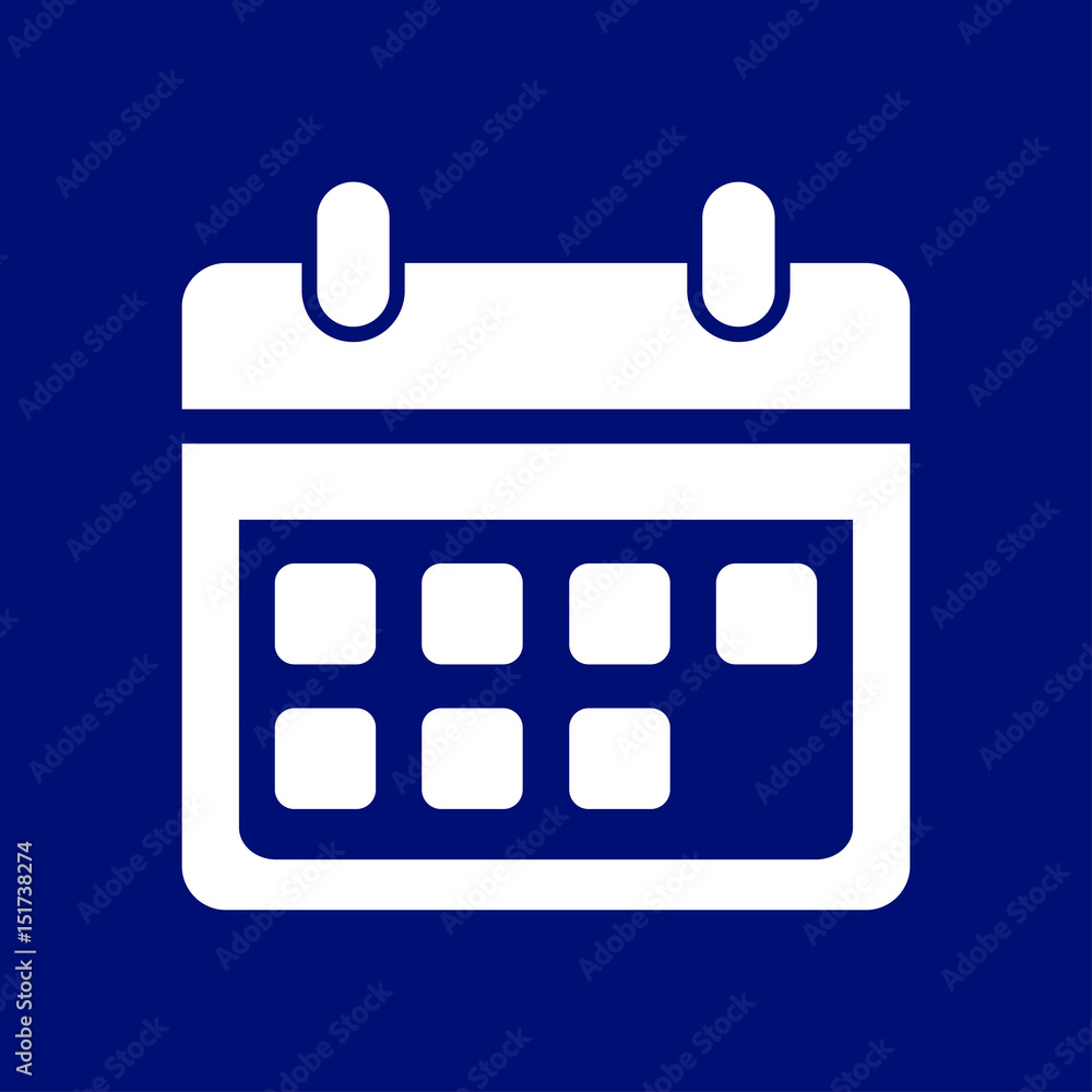 Vector calendar icon. Important dates sign. Flat design style. Vector calendar icon. Important dates sign. Flat design style.