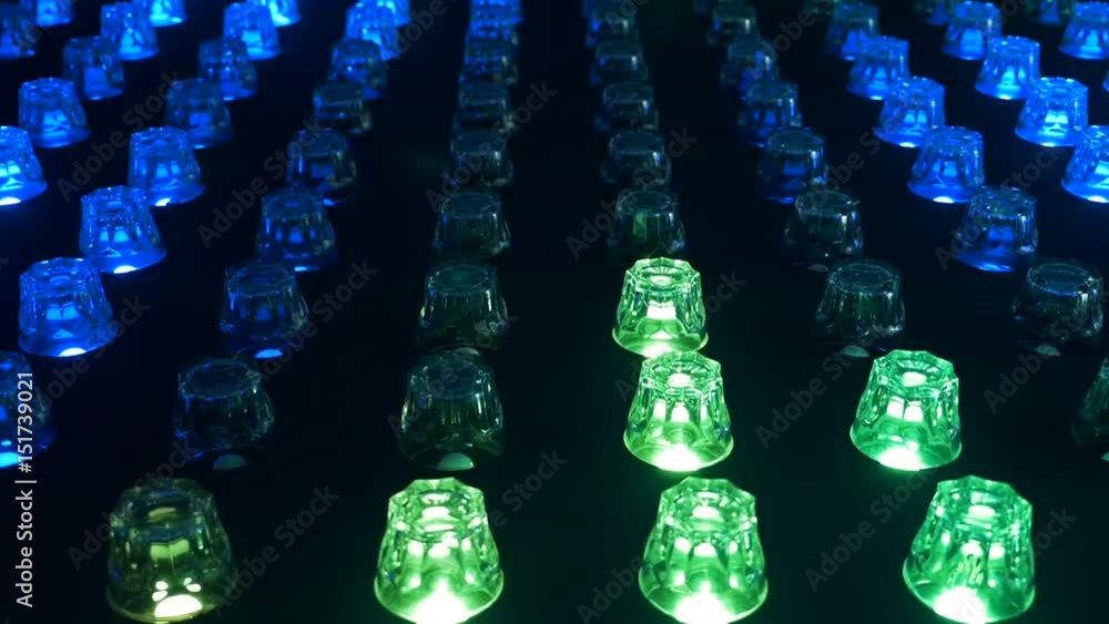 Colourful background. The close-up of the bright little bulbs changing colours. HD. Colourful background. The close-up of the bright little bulbs changing colours. HD.