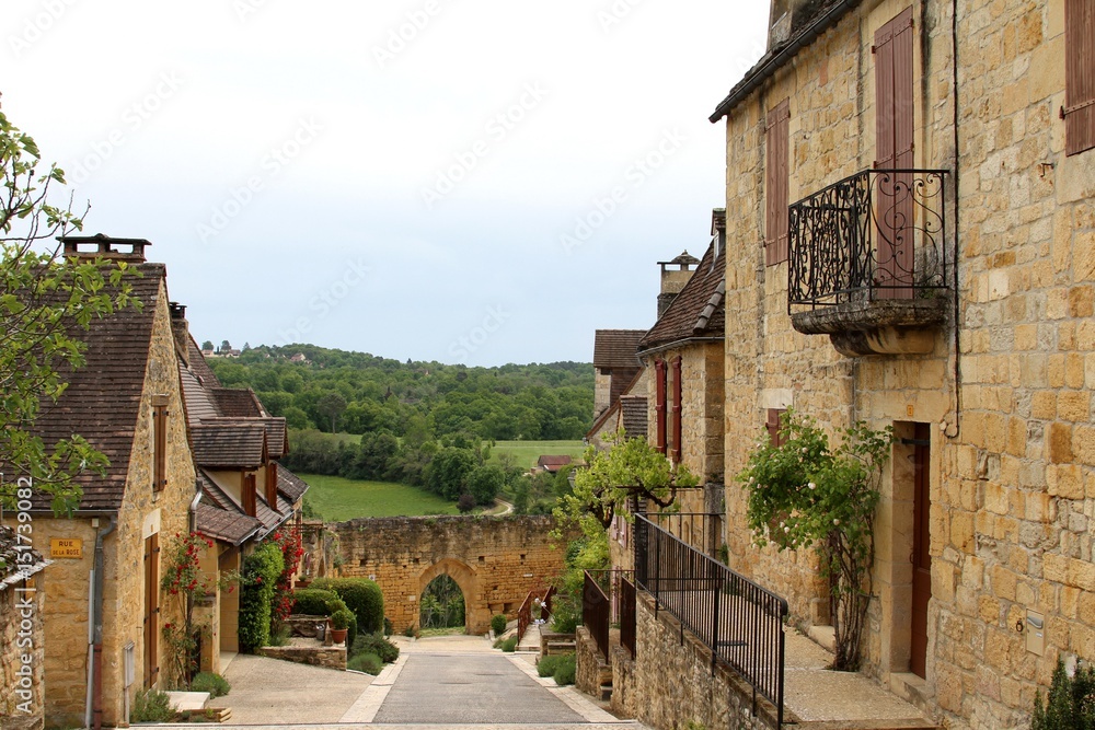 Domme, village classé en Périgord noir, Dordogne