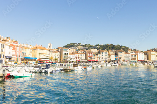 Cassis port day view, France