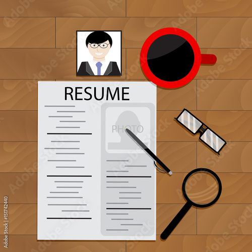Job hunting vector