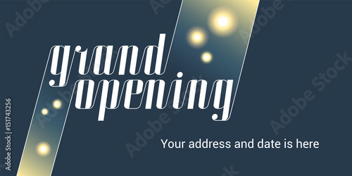 Grand opening vector illustration