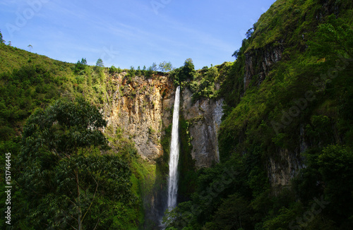 Sipiso-piso waterfall in Tongging Village  North Sumatra  Indonesia
