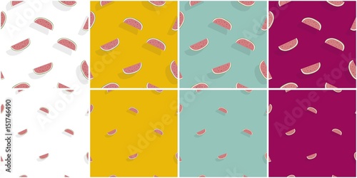 WATERMELONS PATTERNS.
 SUMMER FRUITS COLLECTION.