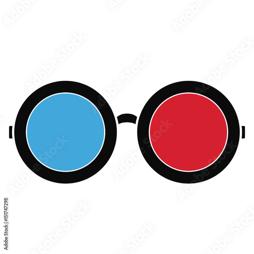 3d glasses vector
