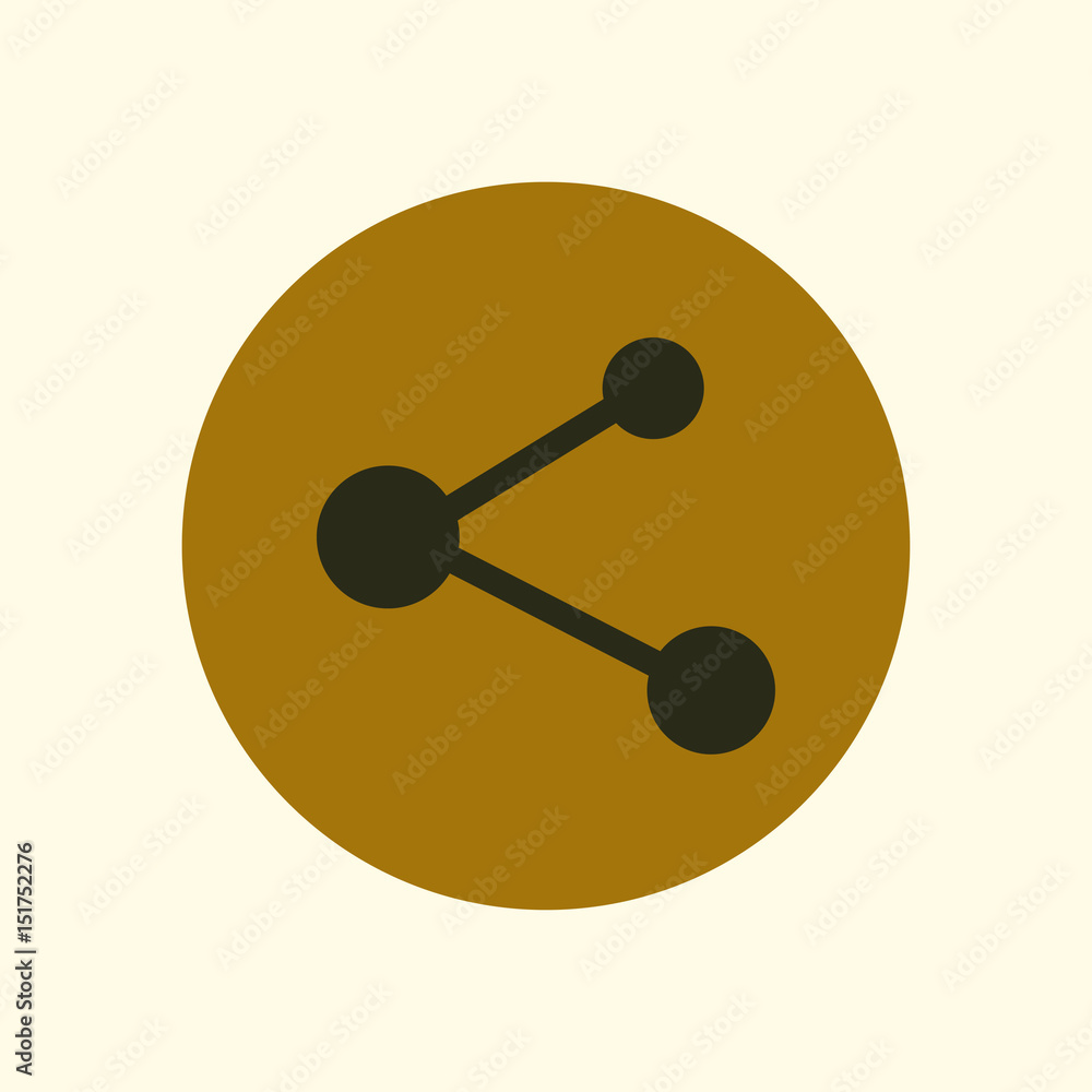 Share sign icon. Vector of flat design style. Share sign icon. Vector of flat design style.