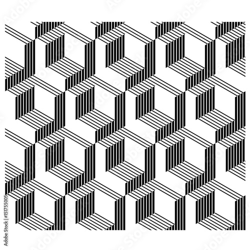 3D architectural corners seamless line background