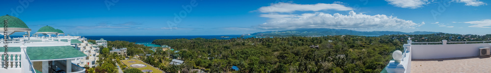 Panorama for east side of Boracay, Philippines