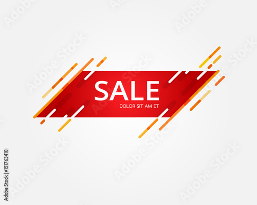 Vector abstract design sale banner template.