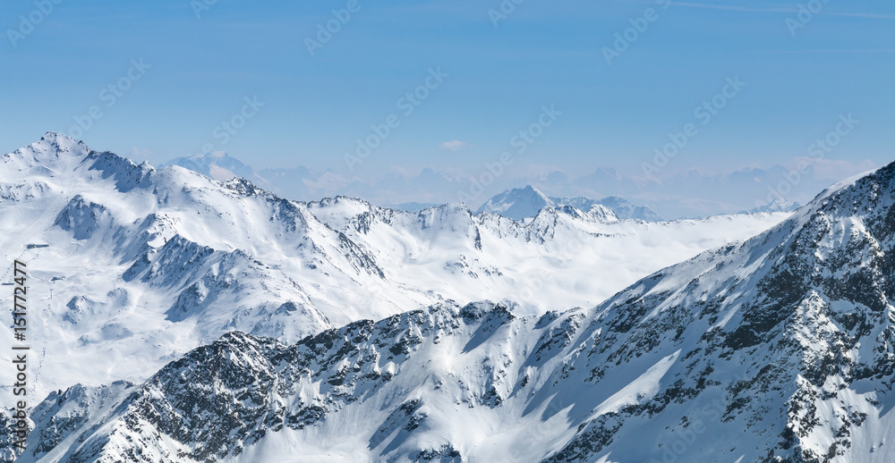 Obraz premium Austrian Alps in Winter, Austria