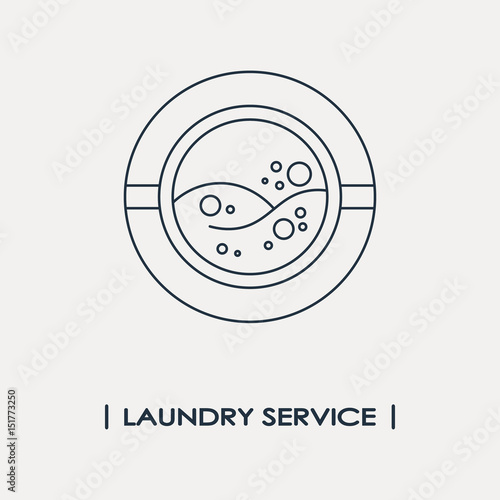 Laundry service logo