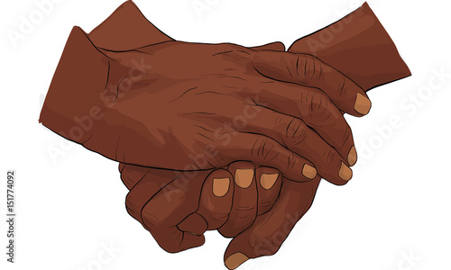 oldman hand holding hand