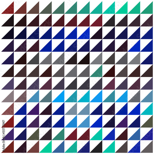 Abstract triangles in teal and lapis lazuli color scheme