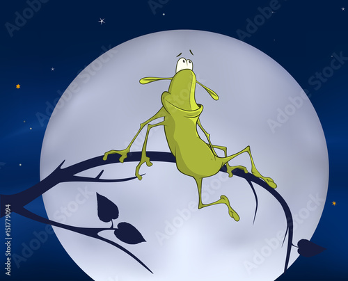 Illustration of a Green Cockroach