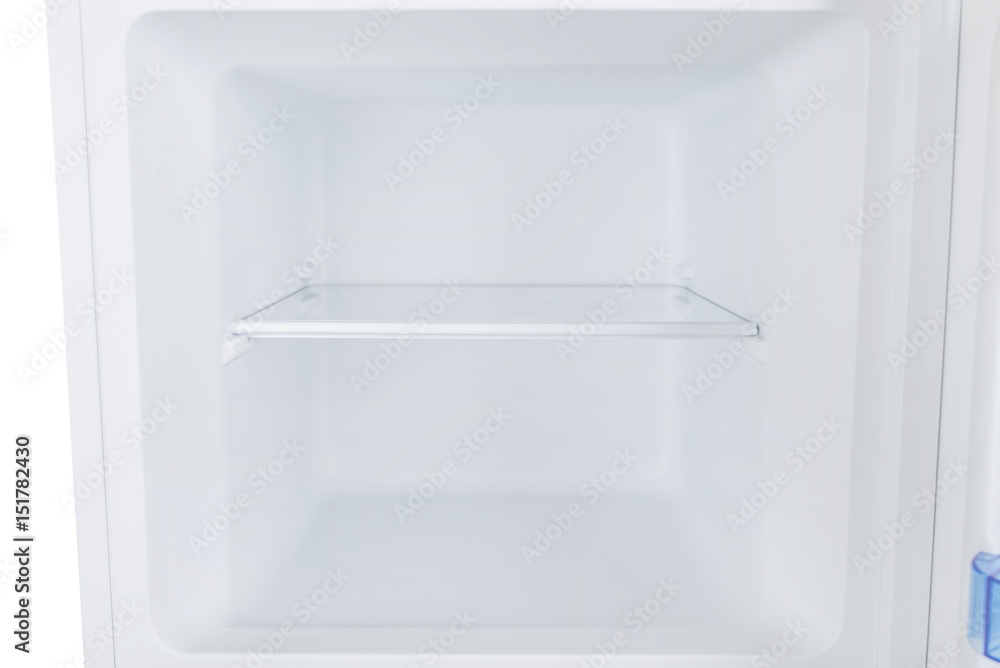 White refrigerator isolated on white background White refrigerator isolated on white background