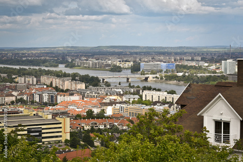 Bild auf Leinwand Beautiful panoramic view of Budapest in spring