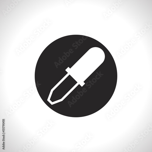 flat icon of pipette