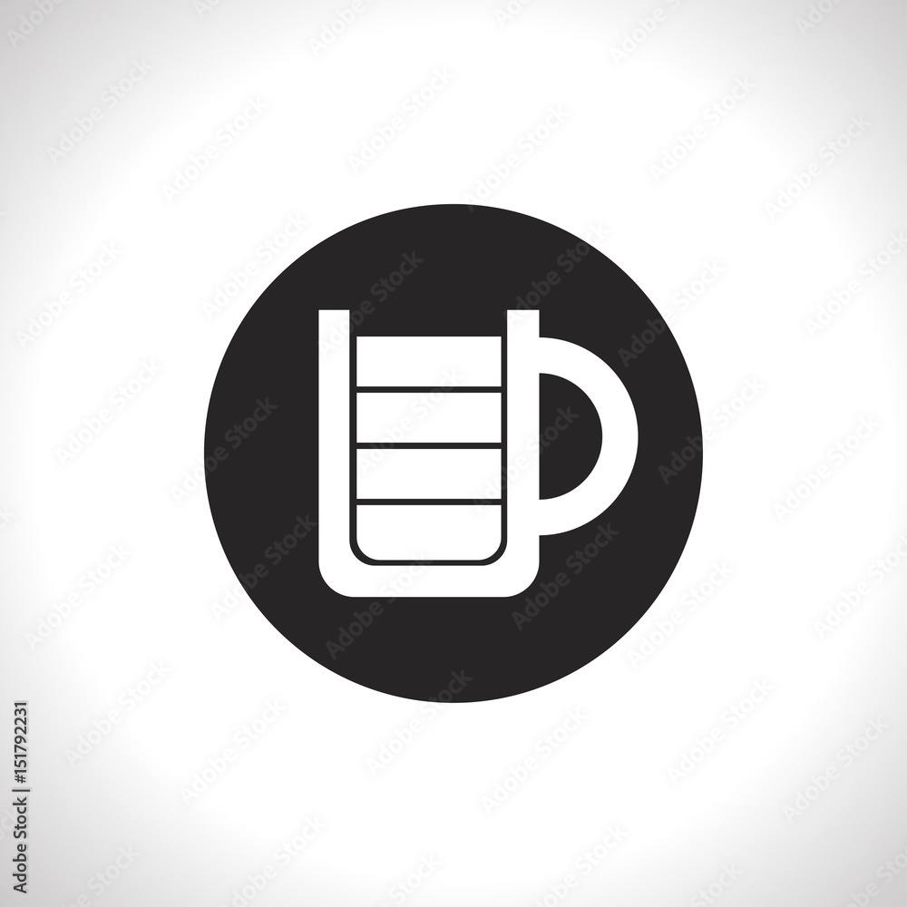 Energy drink full cup flat icon. Vector illustration Energy drink full cup flat icon. Vector illustration