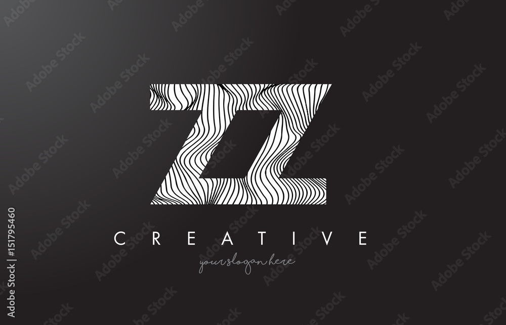 Letter Z Zebra Design
