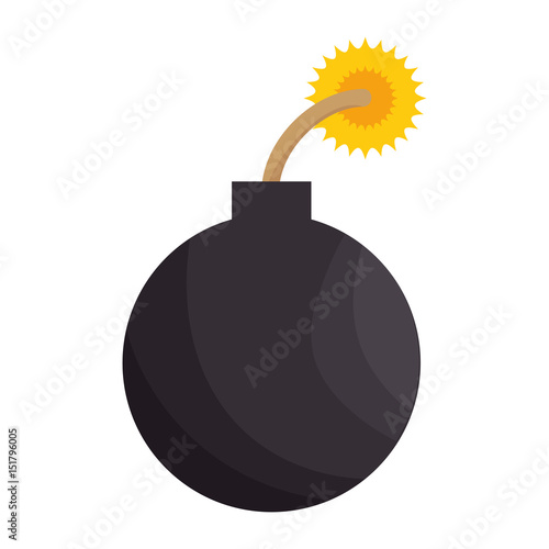 boom explosive isolated icon vector illustration design