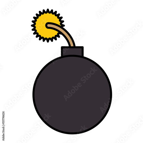 boom explosive isolated icon vector illustration design
