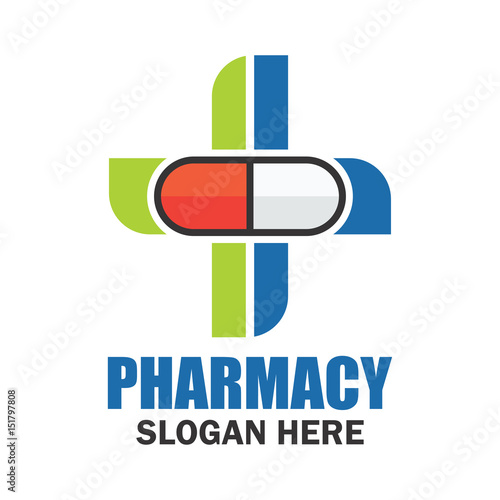 Free Download medical, pharmacy logo with text space for your slogan / tag line, vector illustration - GFXLoad