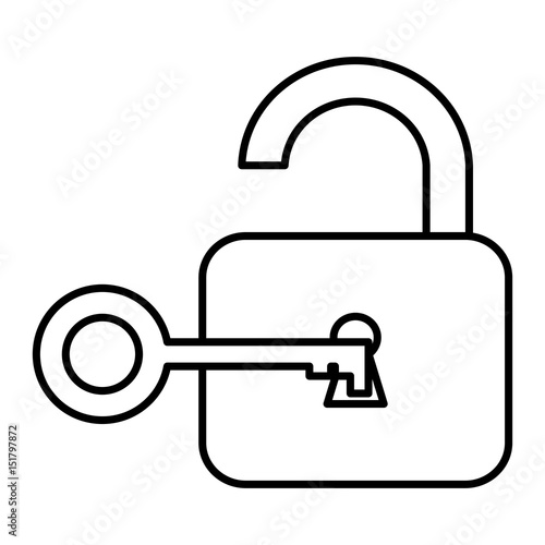 safe secure padlock icon vector illustration design