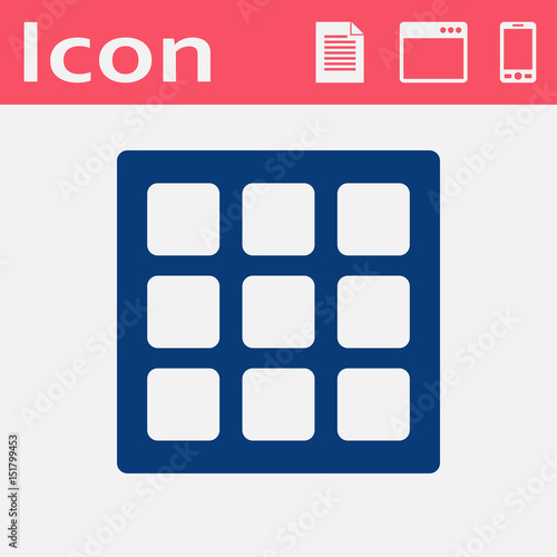 Vector belgian waffles icon. Food icon. Eps10