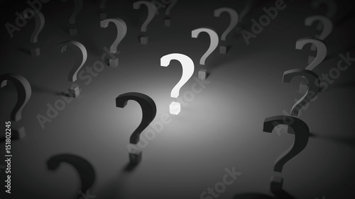 question mark 3D