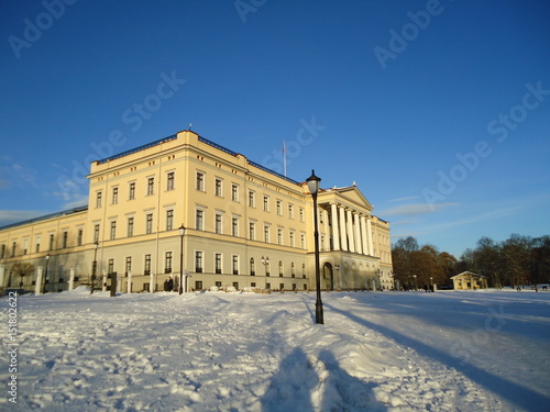 Königsschloss in Oslo - Norwegen im WInter