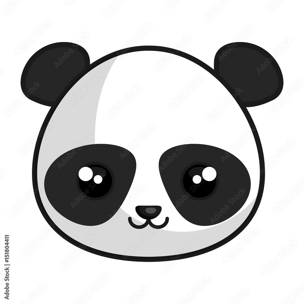 cute and tender bear panda kawaii style vector illustration design cute and tender bear panda kawaii style vector illustration design