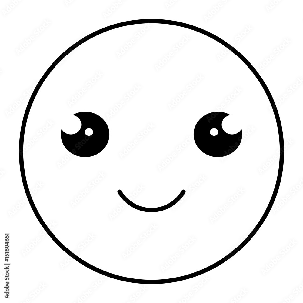 cute face emoticon kawaii character vector illustration design cute face emoticon kawaii character vector illustration design